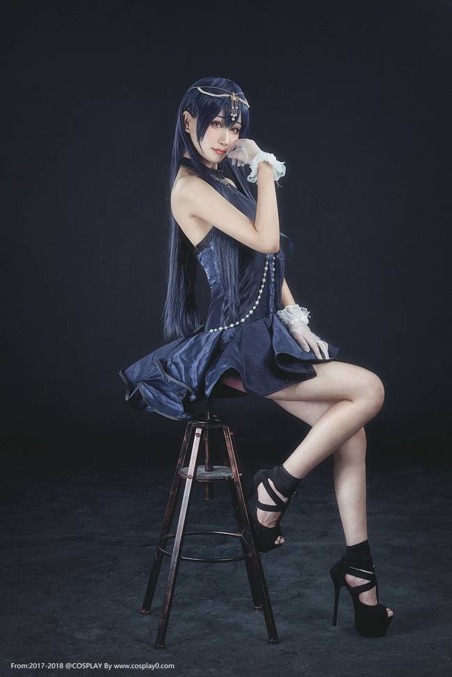 Cosplay福利/LoveLive缪斯女神园田海未美腿诱惑Cosplay高清图片