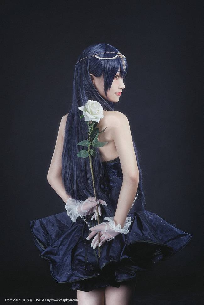 Cosplay福利/LoveLive缪斯女神园田海未美腿诱惑Cosplay高清图片