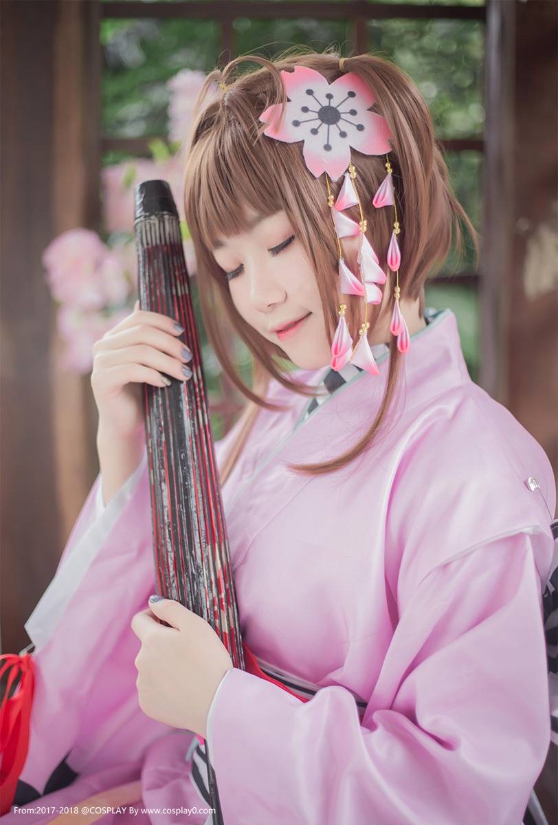 Cosplay福利/美少女萝莉魔卡少女樱木之本樱和服Cosplay图片