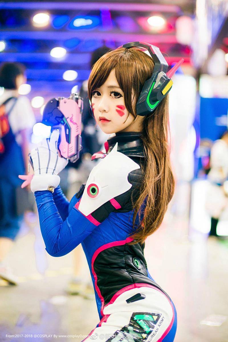 Cosplay福利/半次元萌芽儿漫展场照守望先锋D.vaCosplay图片