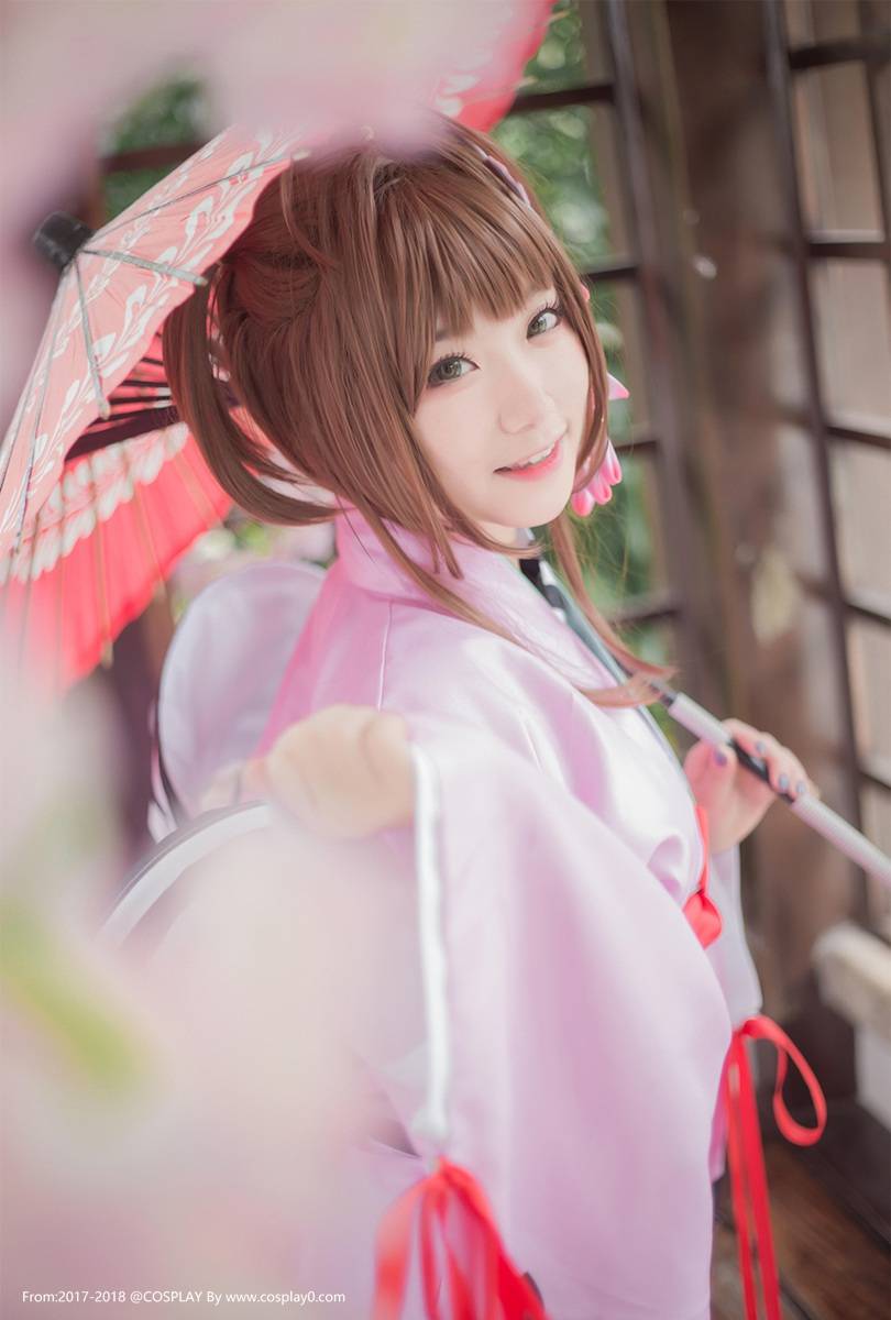 Cosplay福利/美少女萝莉魔卡少女樱木之本樱和服Cosplay图片