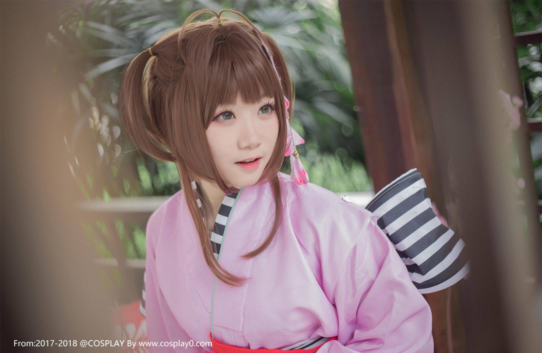 Cosplay福利/美少女萝莉魔卡少女樱木之本樱和服Cosplay图片