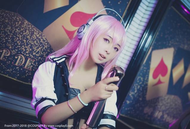 Cosplay福利/性感美女超级索尼子黑丝诱惑Cosplay高清写真图片