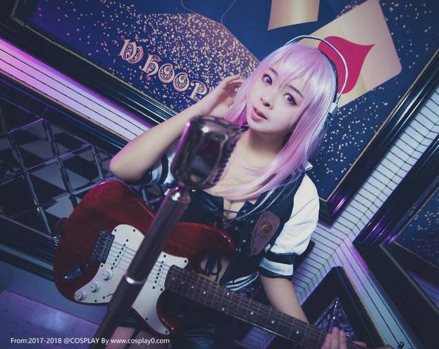 Cosplay福利/性感美女超级索尼子黑丝诱惑Cosplay高清写真图片