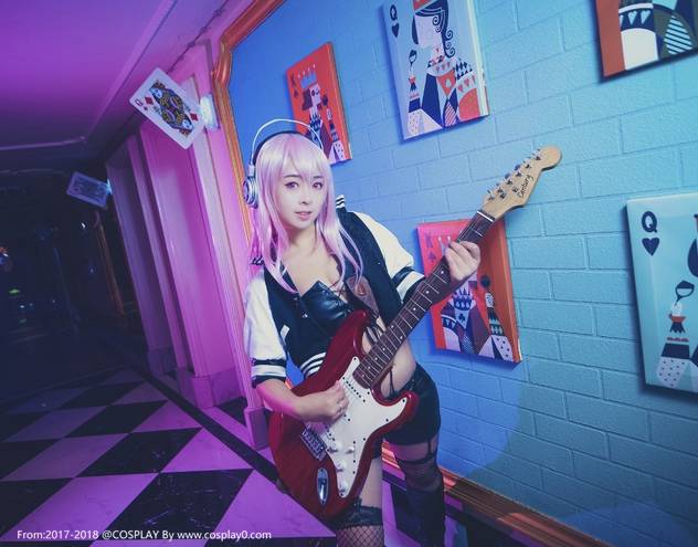 Cosplay福利/性感美女超级索尼子黑丝诱惑Cosplay高清写真图片