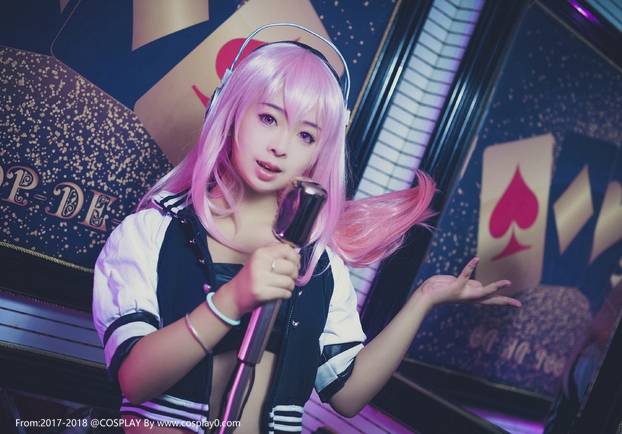 Cosplay福利/性感美女超级索尼子黑丝诱惑Cosplay高清写真图片