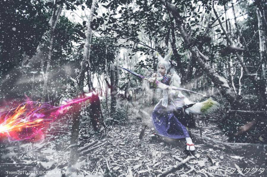 Cosplay福利/美女Coser木子夕夕夕夕夕Cosplay阴阳师白狼图片