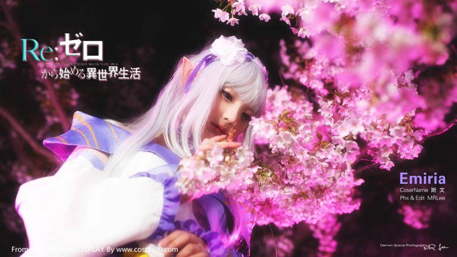 Cosplay福利/Re:从零开始的异世界生活爱蜜莉雅白丝萝莉Cos图片