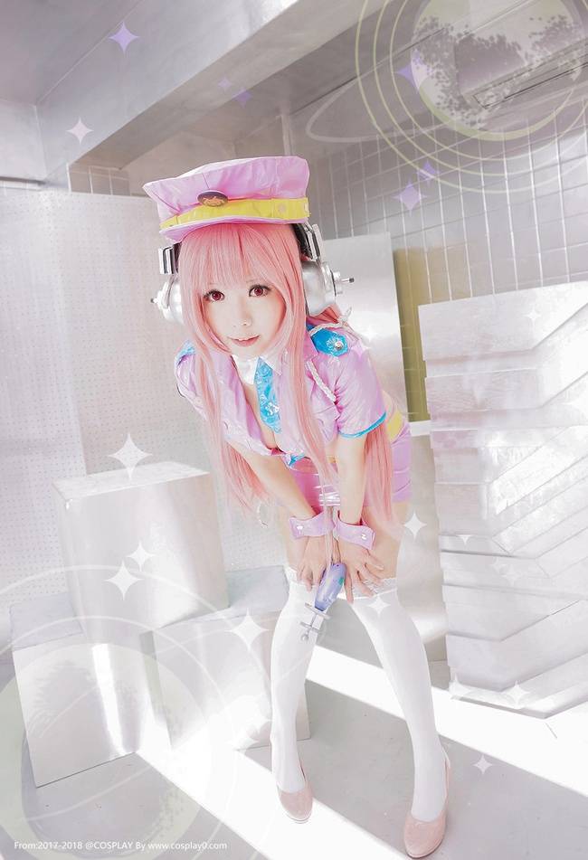 Cosplay福利/二次元萌妹子ElyEE子超级索尼子白丝Cosplay番号