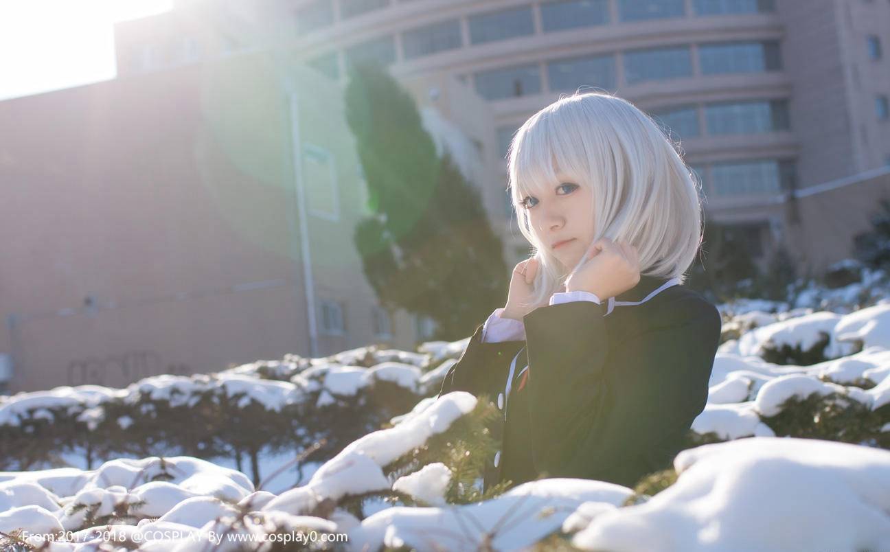 Cosplay福利/学生妹约会大作战鸢一折纸制服黑丝Cosplay图片