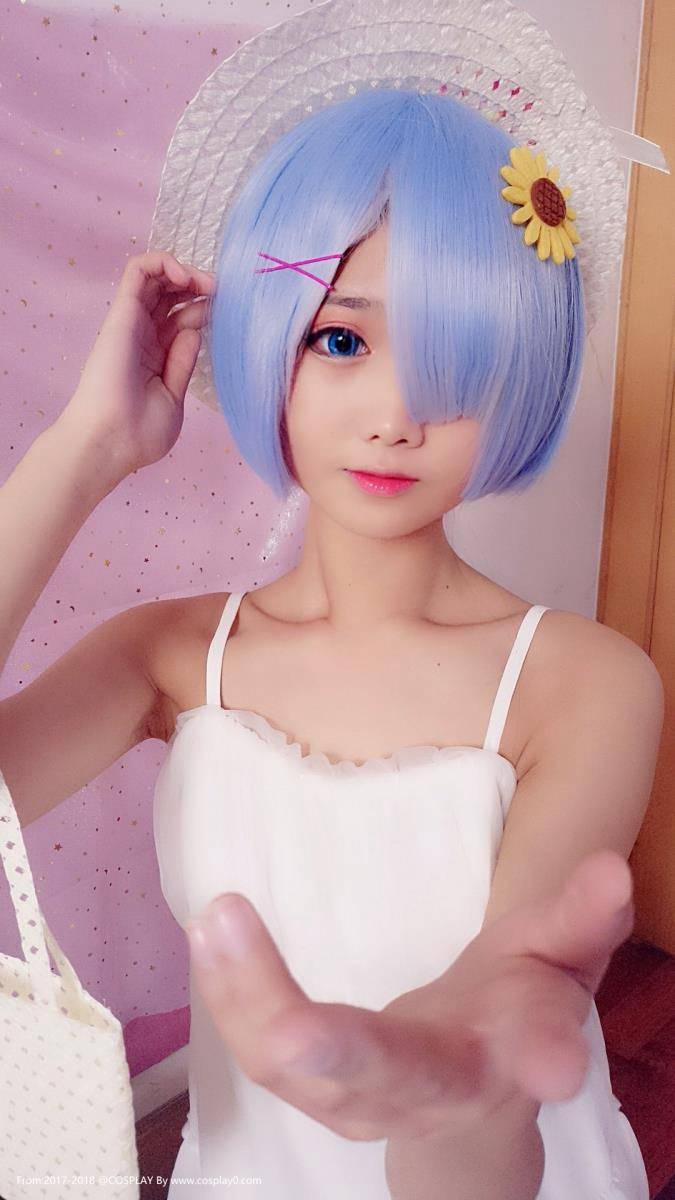 Cosplay福利/可爱萝莉Coser羽天Shine蕾姆Cosplay美女自拍照