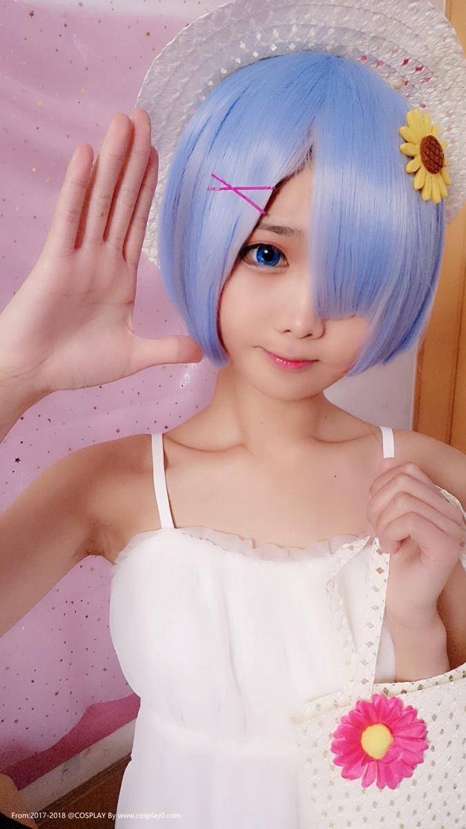 Cosplay福利/可爱萝莉Coser羽天Shine蕾姆Cosplay美女自拍照