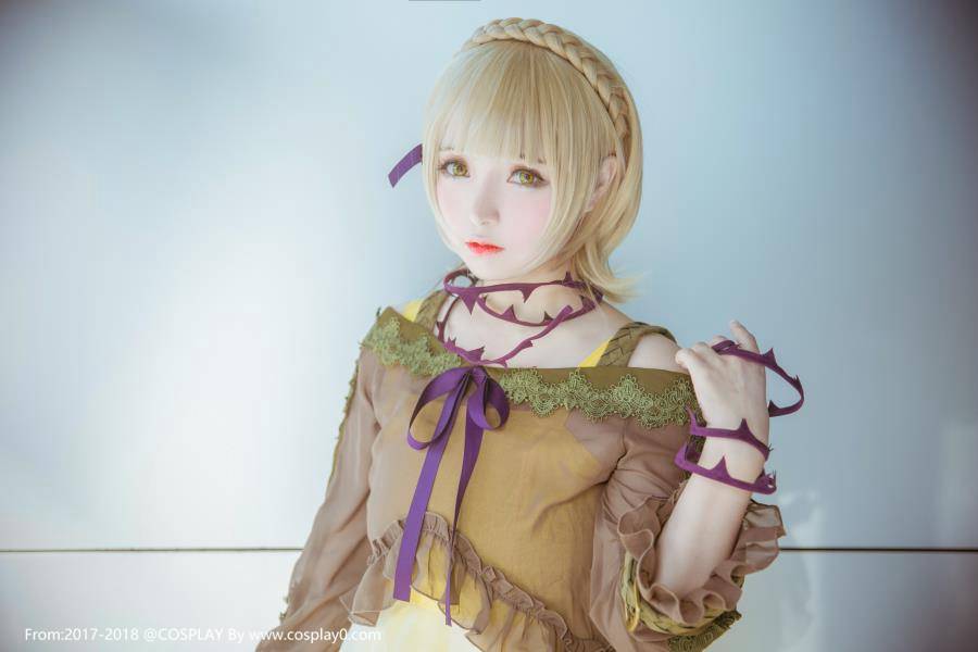 Cosplay福利/清纯美女Cos死亡爱丽丝睡美人同人萝莉高清图片