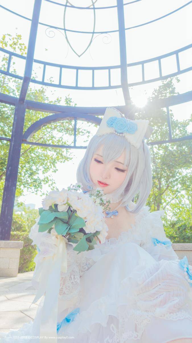Cosplay福利/清纯美女VOCALOID洛天依花嫁Cosplay美图赏析