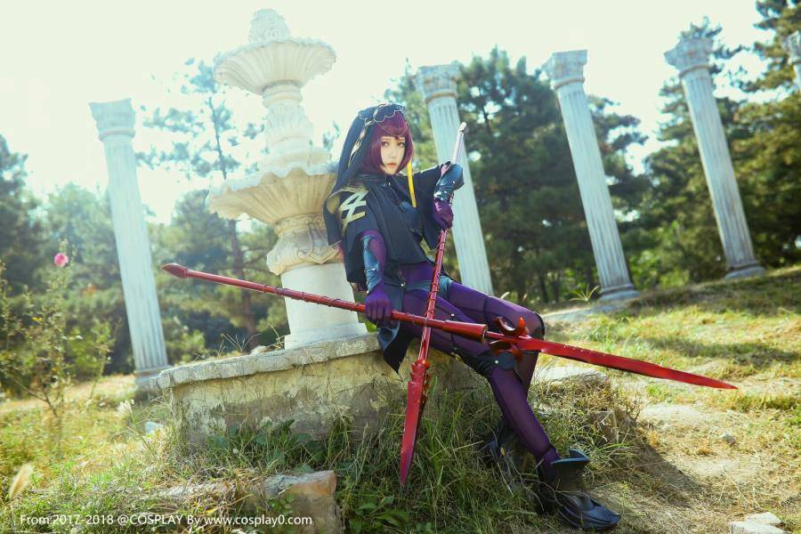 Cosplay福利/二次元美少女神还原斯卡哈同人本子Cosplay图片