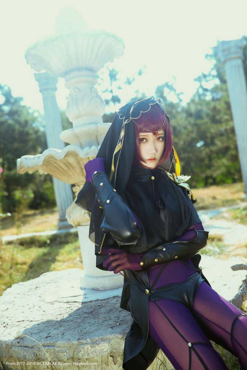 Cosplay福利/二次元美少女神还原斯卡哈同人本子Cosplay图片