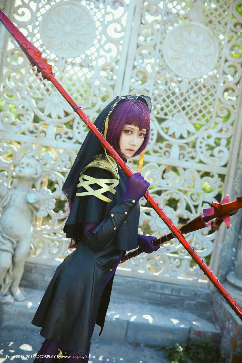 Cosplay福利/二次元美少女神还原斯卡哈同人本子Cosplay图片