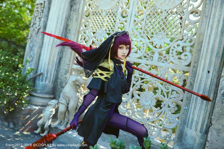 Cosplay福利/二次元美少女神还原斯卡哈同人本子Cosplay图片