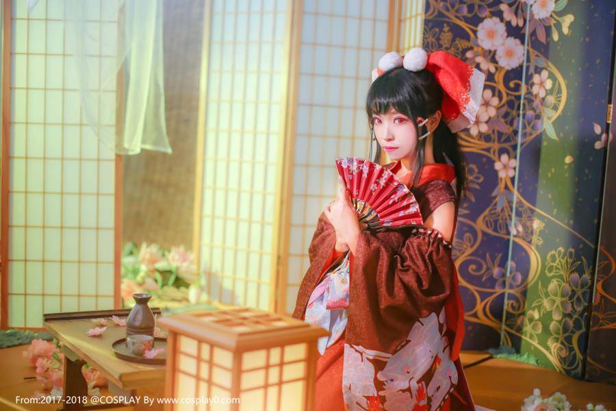 Cosplay福利/东方Project博丽灵梦萌妹子古风Cosplay图片