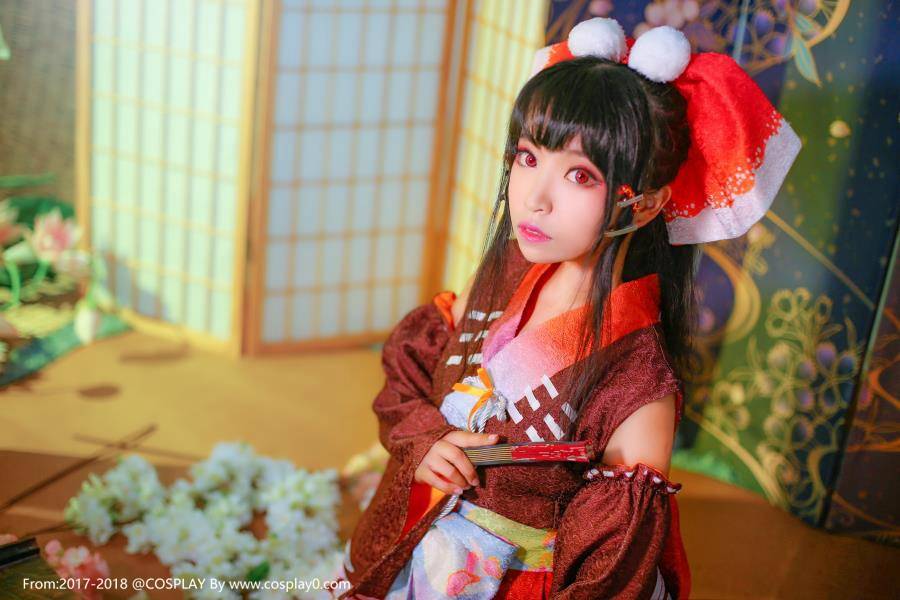 Cosplay福利/东方Project博丽灵梦萌妹子古风Cosplay图片