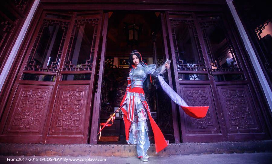 Cosplay福利/剑侠情缘网络版叁天策秦风军娘Cosplay古风图片