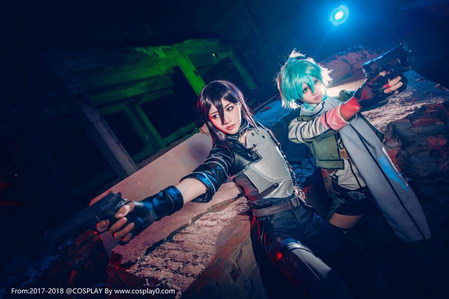 Cosplay福利/刀剑神域动漫女主朝田诗乃Cosplay美女图片