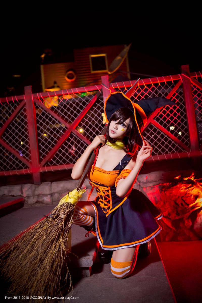 Cosplay福利/啾小妍SAMA英雄联盟豹女奈德丽万圣节Cosplay图片