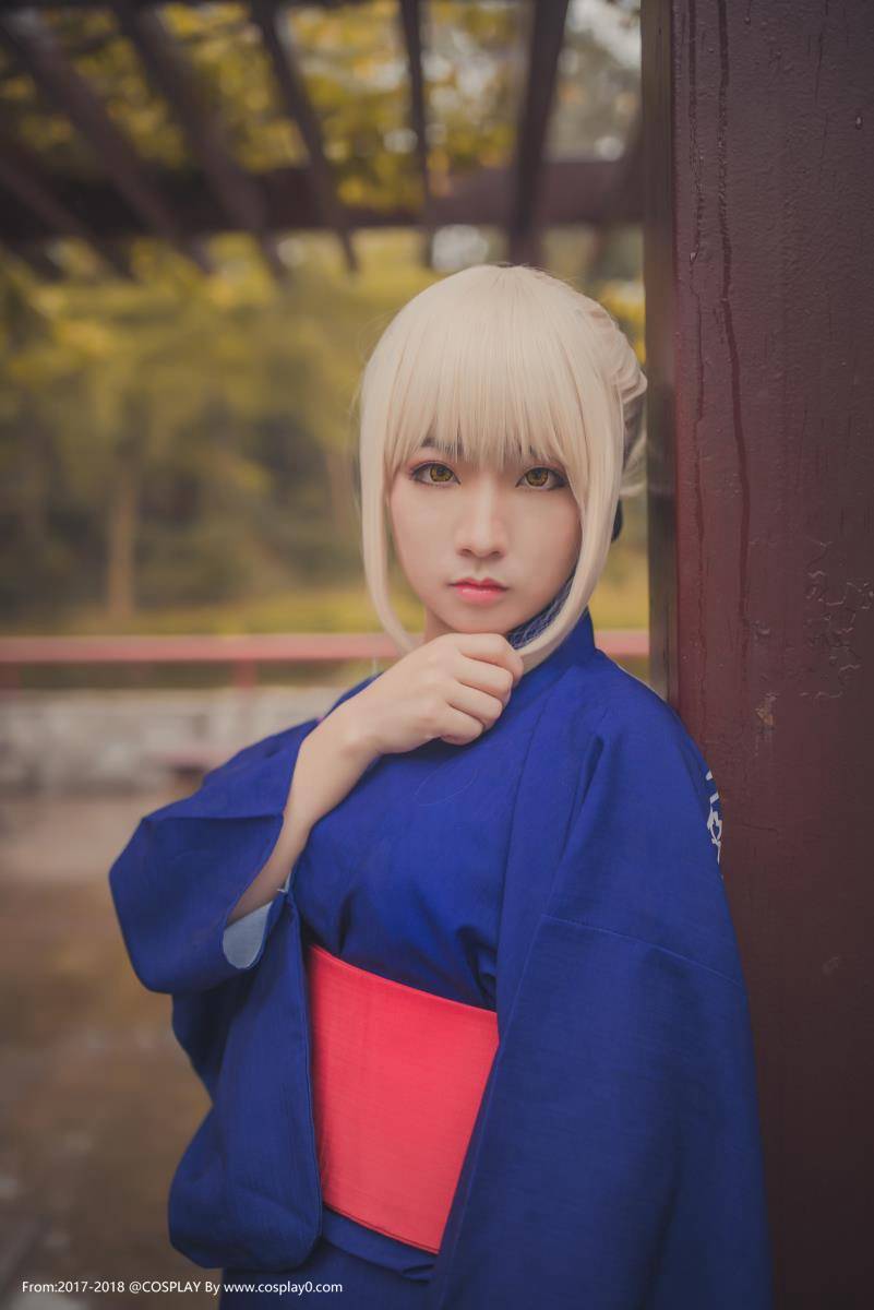 Cosplay福利/白金x[Fate]浴衣全员Saber远坂凛间桐樱Cos图片