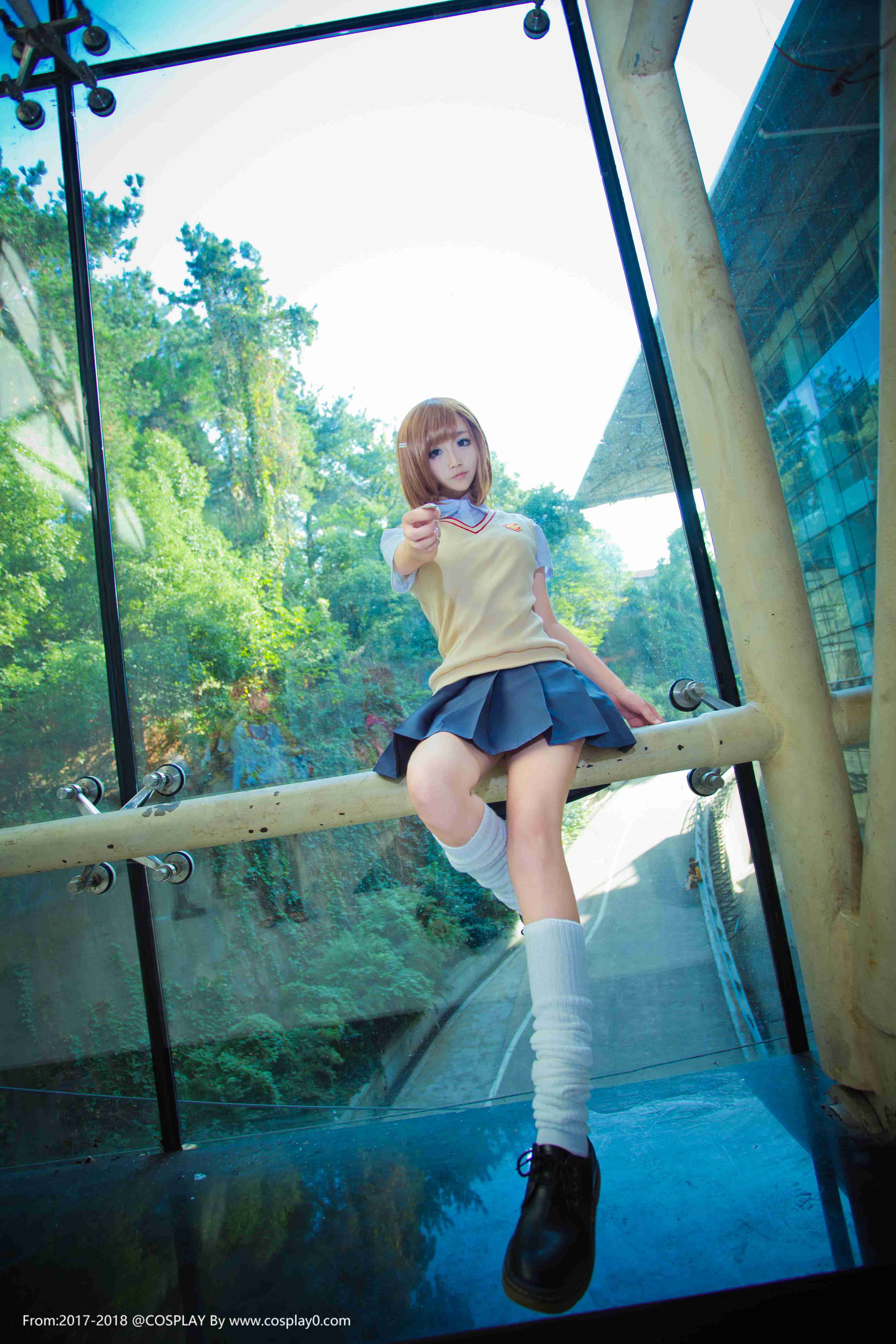 Cosplay福利/某科学的超电磁炮啾小妍SAMA御坂美琴JK制服Cosplay图片