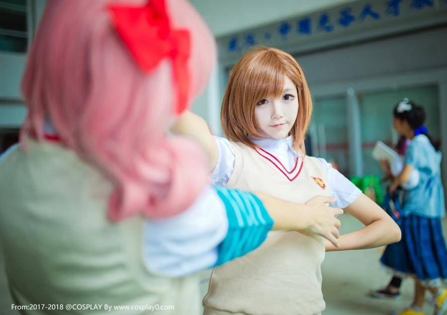 Cosplay福利/某科学的超电磁炮啾小妍SAMA御坂美琴JK制服Cosplay图片