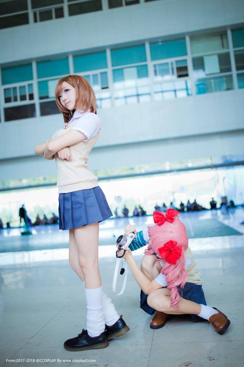 Cosplay福利/某科学的超电磁炮啾小妍SAMA御坂美琴JK制服Cosplay图片