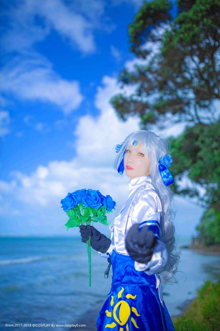 Cosplay福利/极品身材清纯美女扮演艾尔之光伊芙Cosplay图片