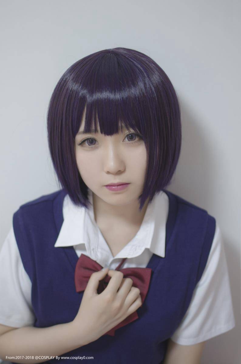 Cosplay福利/人渣的本愿软妹碳酸熊卡安乐冈花火萝莉制服Cos图片