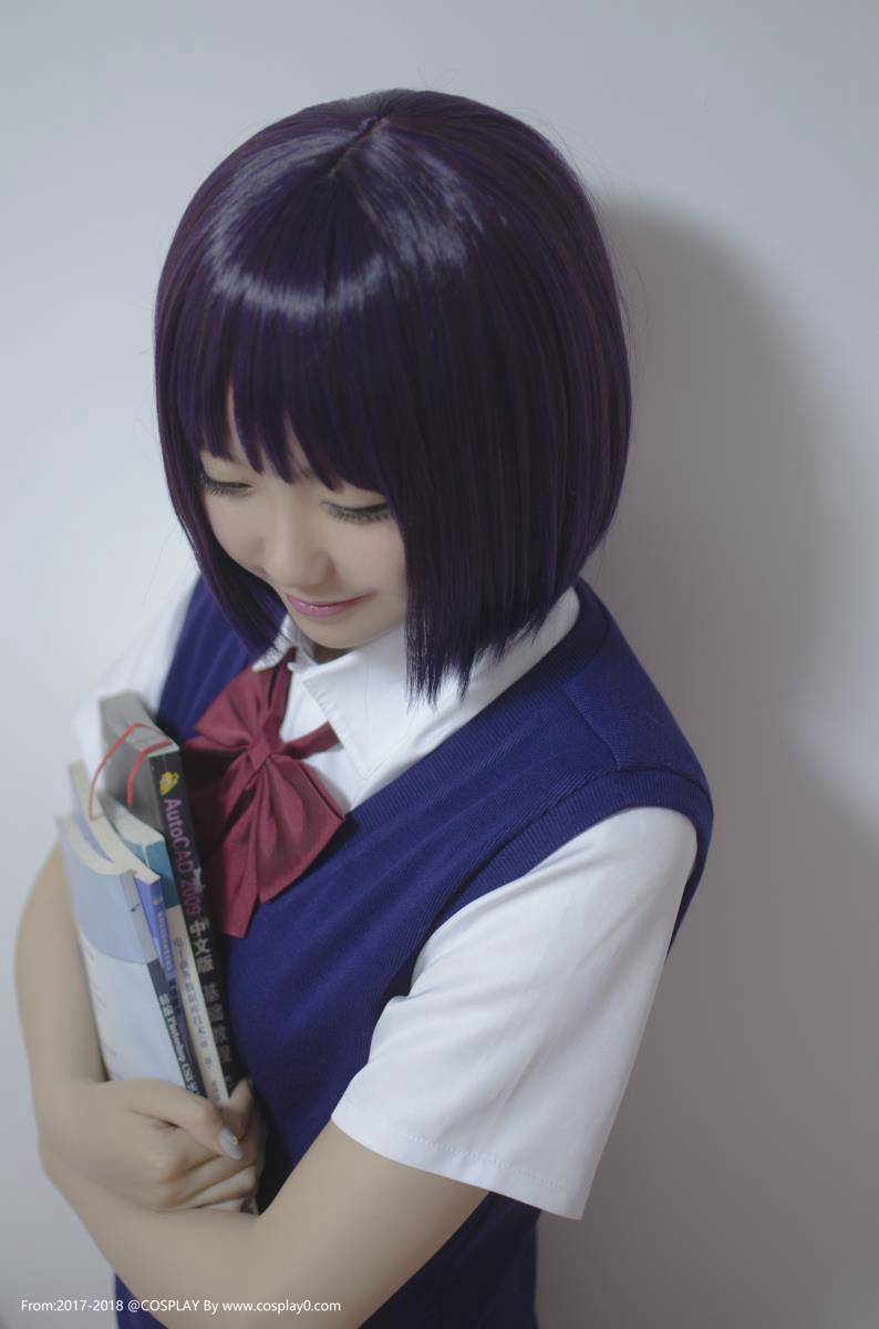 Cosplay福利/人渣的本愿软妹碳酸熊卡安乐冈花火萝莉制服Cos图片