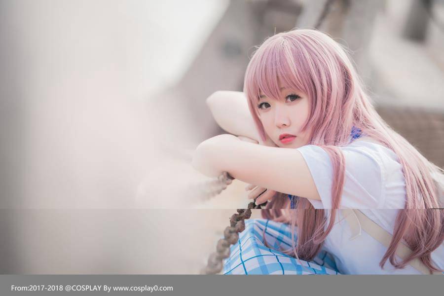 Cosplay福利/声之形西宫硝子萌妹子制服白丝萝莉碳酸熊卡Cos图片