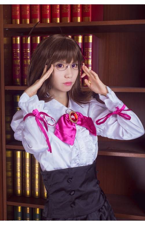 Cosplay福利/艾尔之光眼镜娘黑丝诱惑艾德尔Cosplay图片