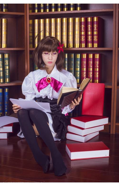 Cosplay福利/艾尔之光眼镜娘黑丝诱惑艾德尔Cosplay图片