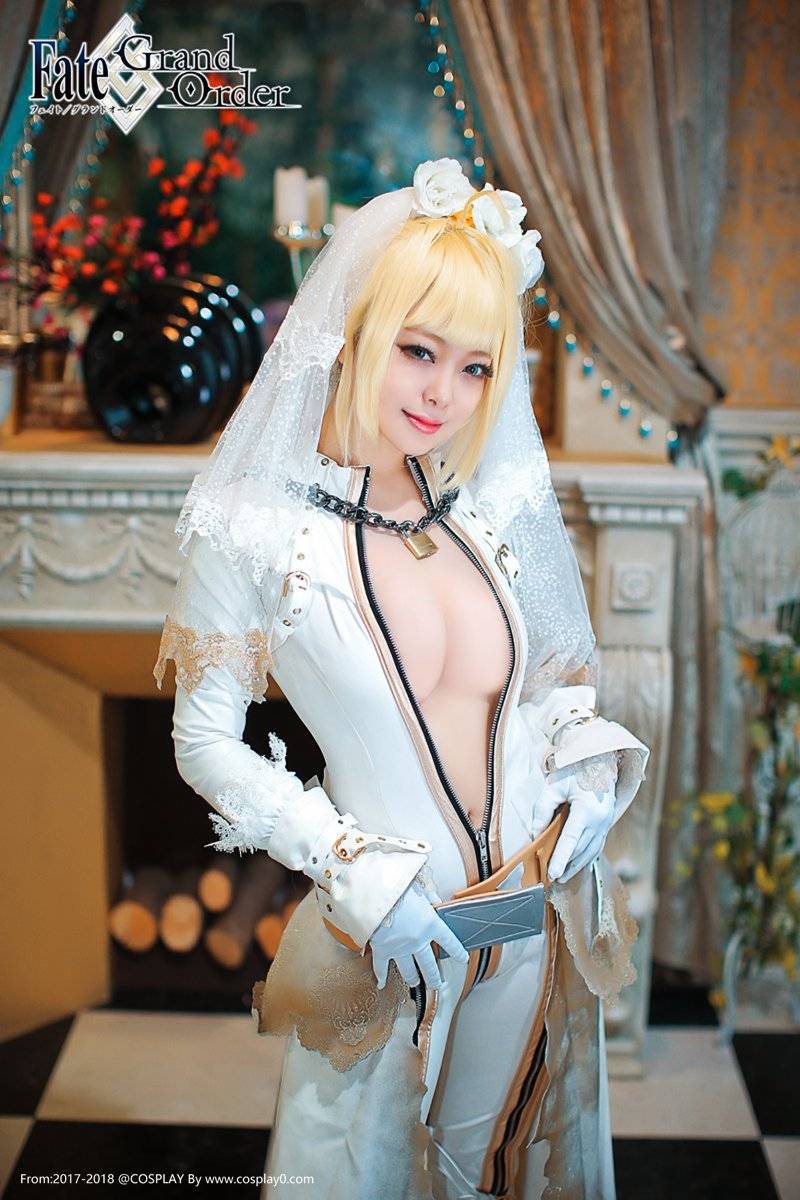 Cosplay福利/FATE尼禄花嫁巨乳诱惑Cosplay高清美女写真福利