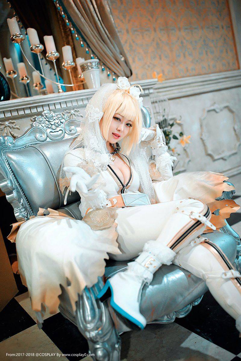 Cosplay福利/FATE尼禄花嫁巨乳诱惑Cosplay高清美女写真福利