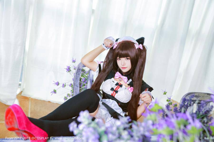 Cosplay福利/巧克力与香子兰萝莉女仆肛塞尾Cosplay番号