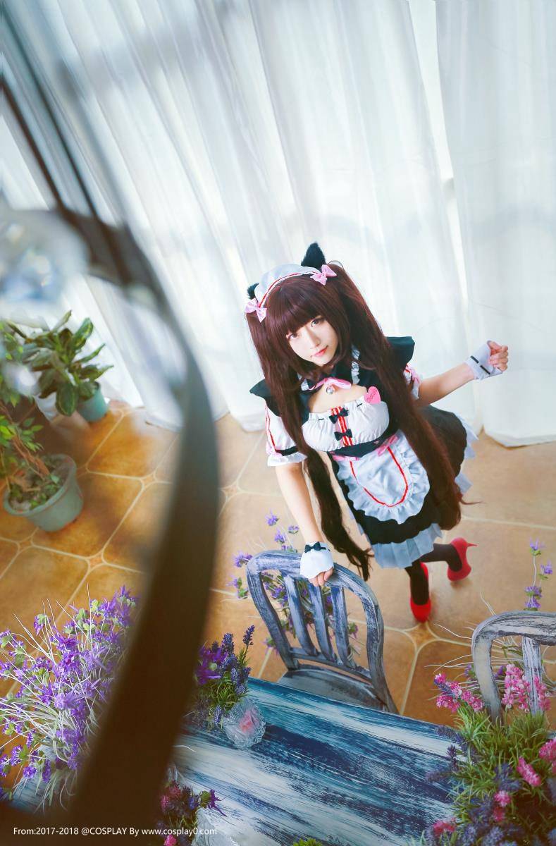 Cosplay福利/巧克力与香子兰萝莉女仆肛塞尾Cosplay番号