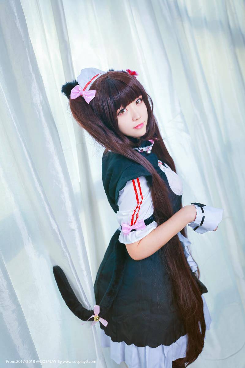 Cosplay福利/巧克力与香子兰萝莉女仆肛塞尾Cosplay番号