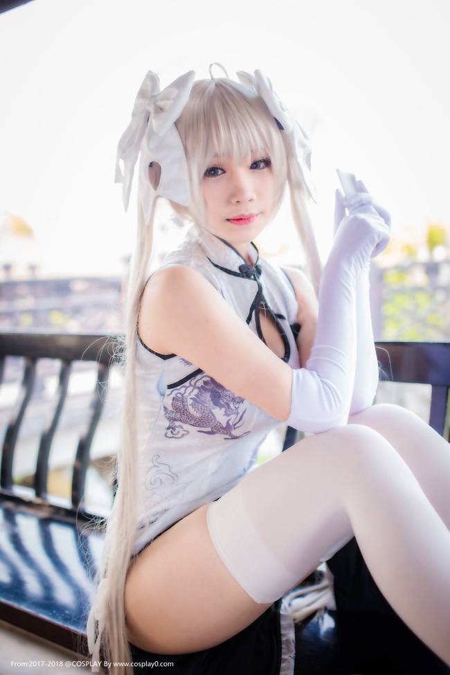 Cosplay福利/春日野穹旗袍同人白丝美腿诱惑大尺度Cosplay番号