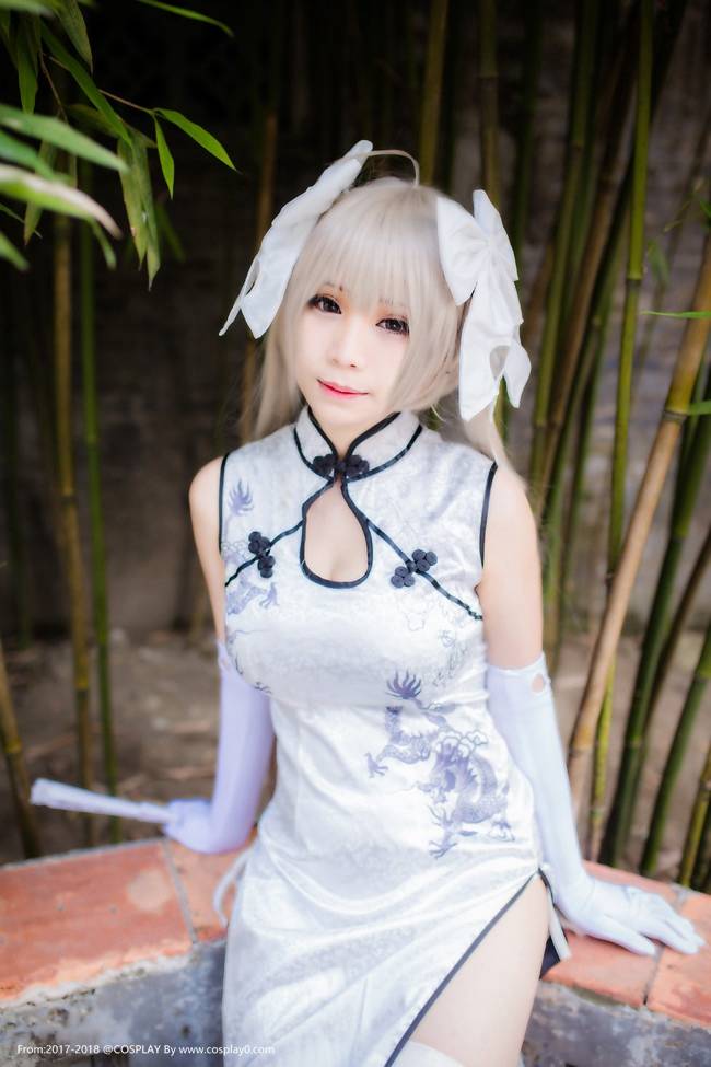 Cosplay福利/春日野穹旗袍同人白丝美腿诱惑大尺度Cosplay番号