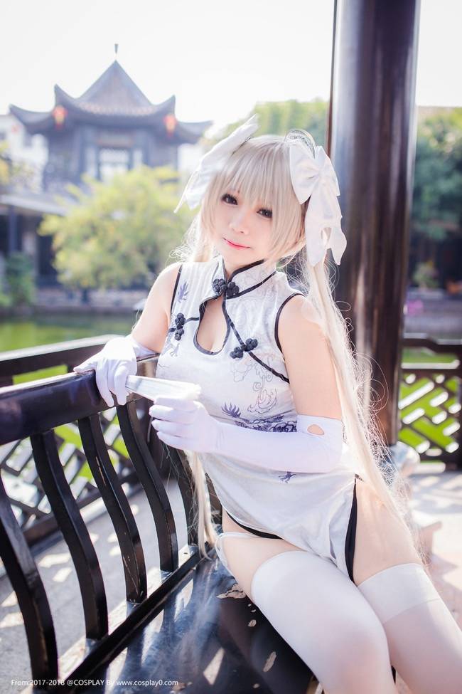 Cosplay福利/春日野穹旗袍同人白丝美腿诱惑大尺度Cosplay番号