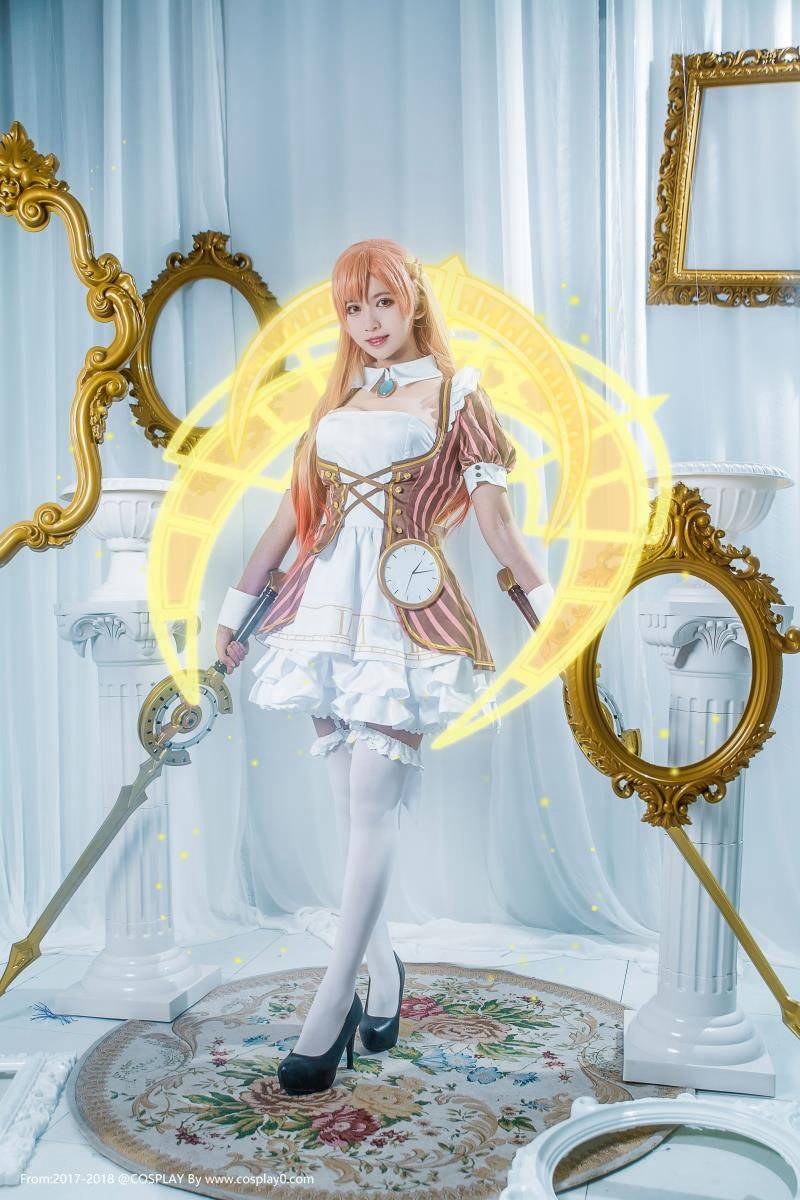 Cosplay福利/鳗鱼霏儿扮演永远的七日之都 安白丝美腿Cosplay图片