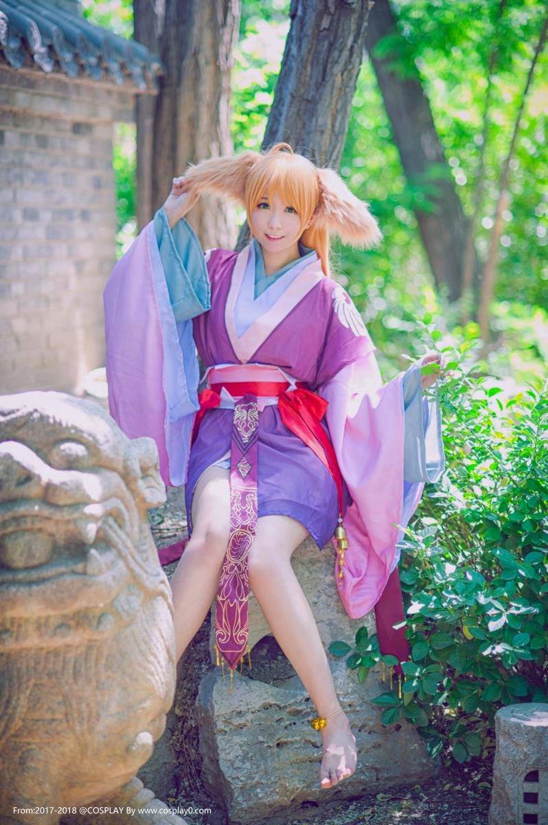 Cosplay福利/碳酸熊卡扮演狐妖小红娘超萌涂山苏苏Cosplay图片