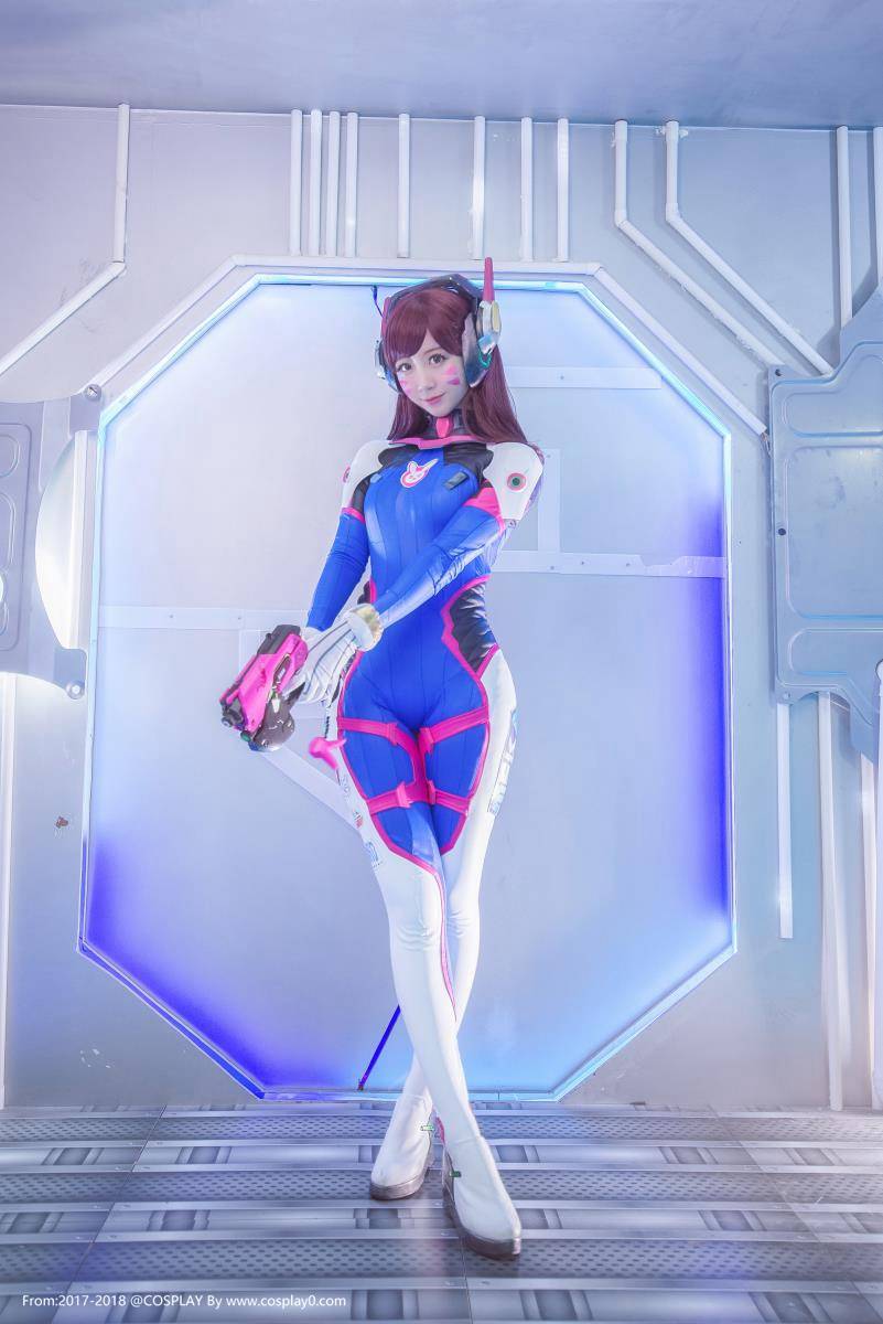 Cosplay福利/二次元萌妹子守望先锋D.Va-黑川-Cosplay图片