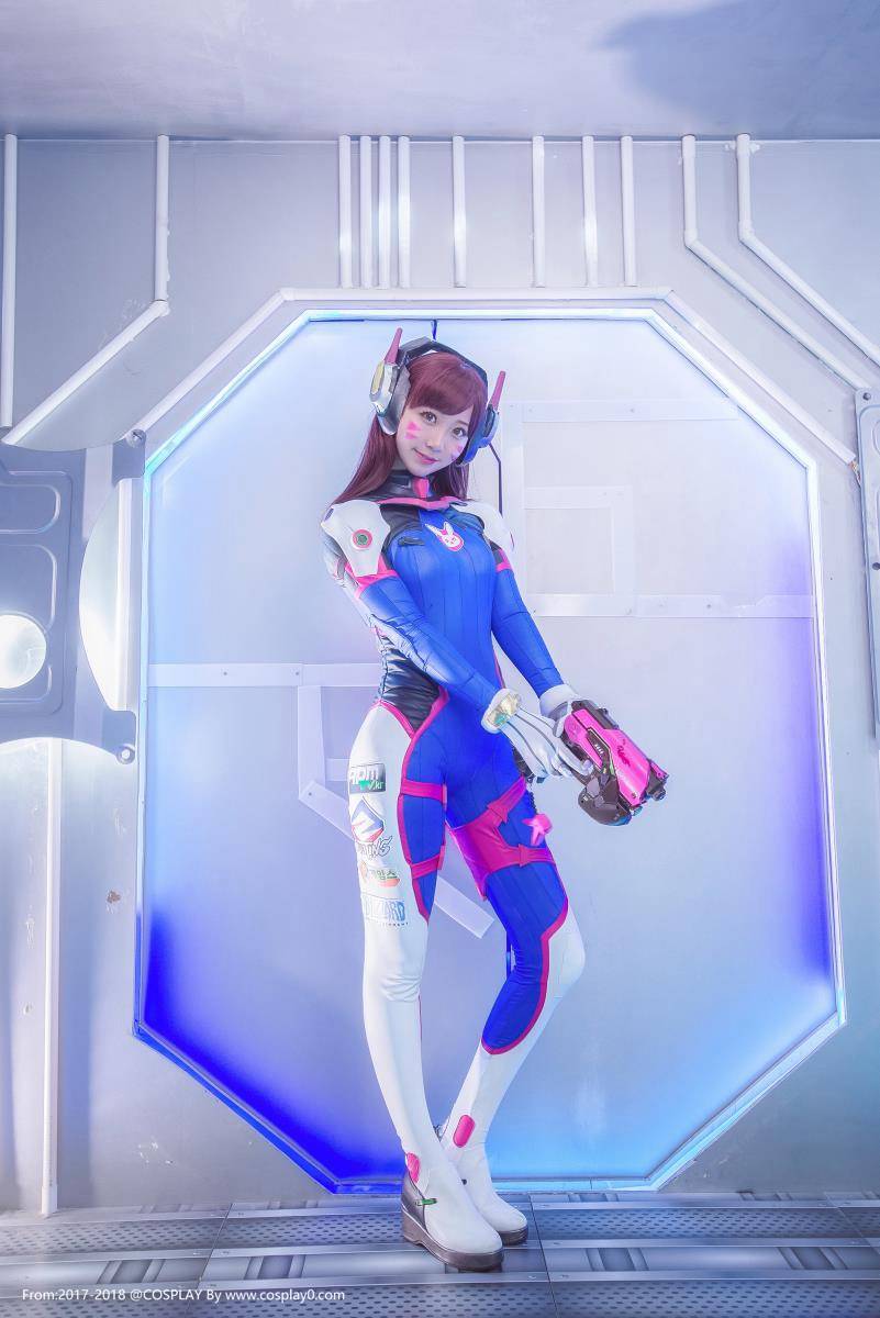 Cosplay福利/二次元萌妹子守望先锋D.Va-黑川-Cosplay图片
