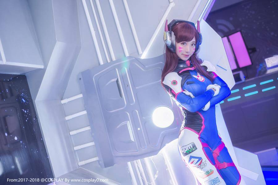 Cosplay福利/二次元萌妹子守望先锋D.Va-黑川-Cosplay图片